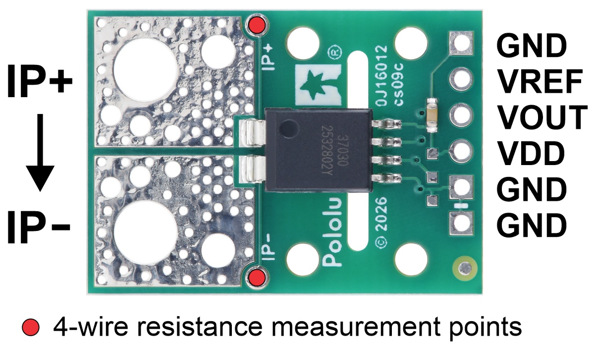Pololu ACS37030LMYATR-040B3 Stromsensor-Modulträger -40 A bis +40 A