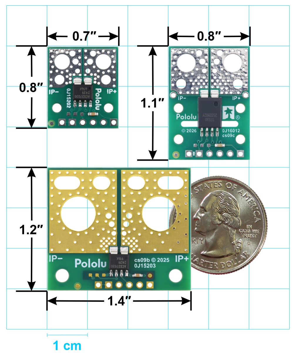 Pololu ACS37030MY Stromsensor-Modul -65 A bis +65 A, 3,3 V